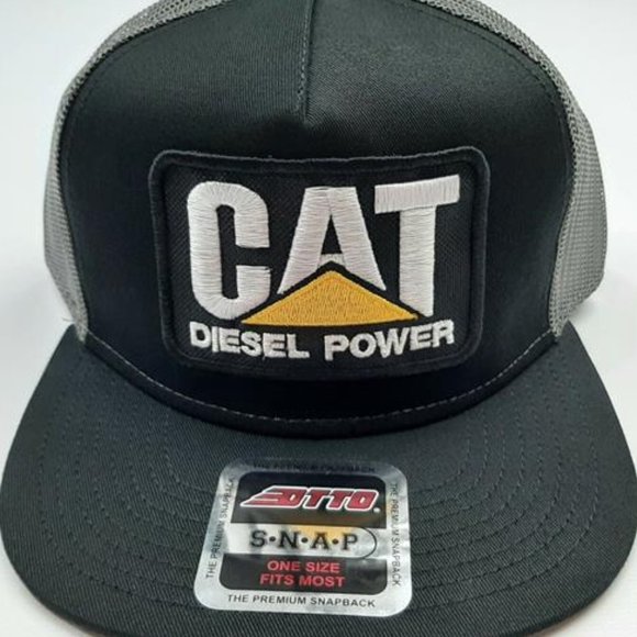 CAT Diesel Power Embroidered Patch Otto Flat Bill Trucker Mesh Equipment Operato main image 6